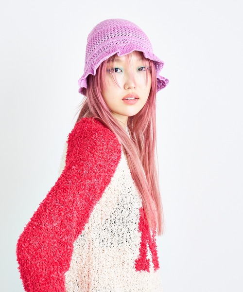 ANNA SUI NYC（アナ スイ エヌ ワイ シー）の「ベビーニットハット（ハット・レディース・パープル/レッド/ホワイト/ブラック・FREE）」の18枚目の写真