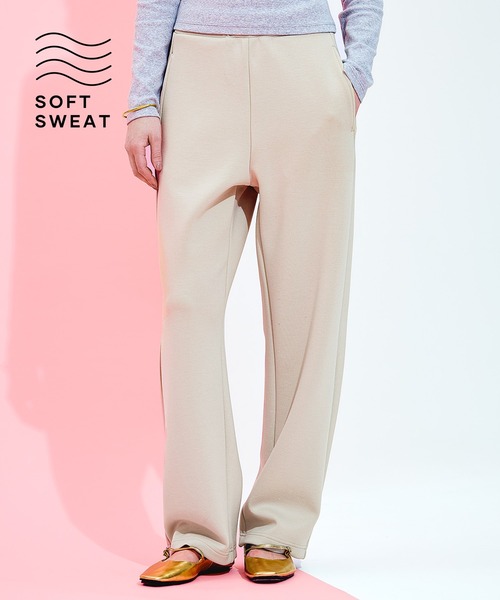 coca（coca）（コカ）の「ソフトスウェット カーブパンツ（スウェットパンツ・レディース・ブラック/グレー/ライトブルー/アイボリー/ネイビー/ダークブラウン/チャコール/ライトグレー・S/L/M）」の3枚目の写真