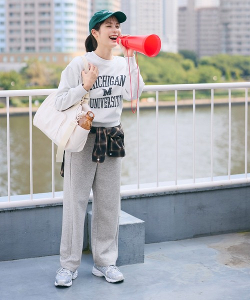 coca（coca）（コカ）の「ソフトスウェット カーブパンツ（スウェットパンツ・レディース・ブラック/グレー/ライトブルー/アイボリー/ネイビー/ダークブラウン/チャコール/ライトグレー・S/L/M）」の13枚目の写真