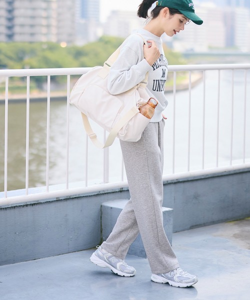 coca（coca）（コカ）の「ソフトスウェット カーブパンツ（スウェットパンツ・レディース・ブラック/グレー/ライトブルー/アイボリー/ネイビー/ダークブラウン/チャコール/ライトグレー・S/L/M）」の10枚目の写真