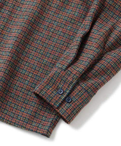 FTC WOVEN チェック ジップアップ シャツ Blue Red 送料込み FTC WOVEN チェック ジップアップ シャツ Blue Red 送料込み