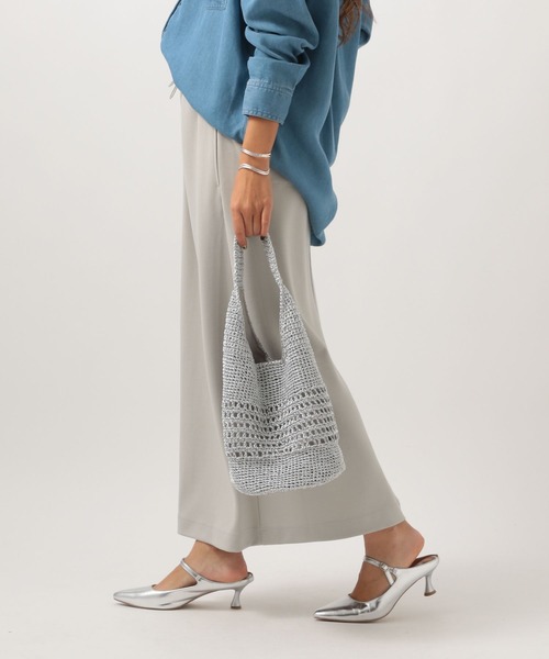 BAYFLOW（ベイフロー）の「[ストレッチ性抜群]コンフォートダンボールスカート（スカート・レディース・ベージュ/ブルー/グレー/ブラック・FREE）」の10枚目の写真