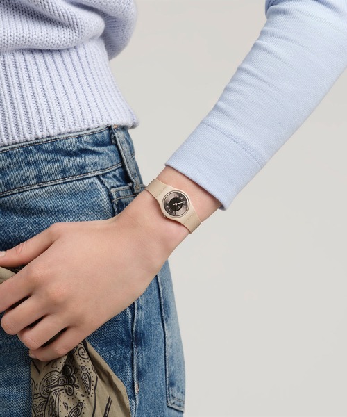 SWATCH(スウォッチ)の「SERENITY OF SAGE(アナログ腕時計・レディース・グリーン/パープル/ブラウン・FREE)」の11枚目の写真