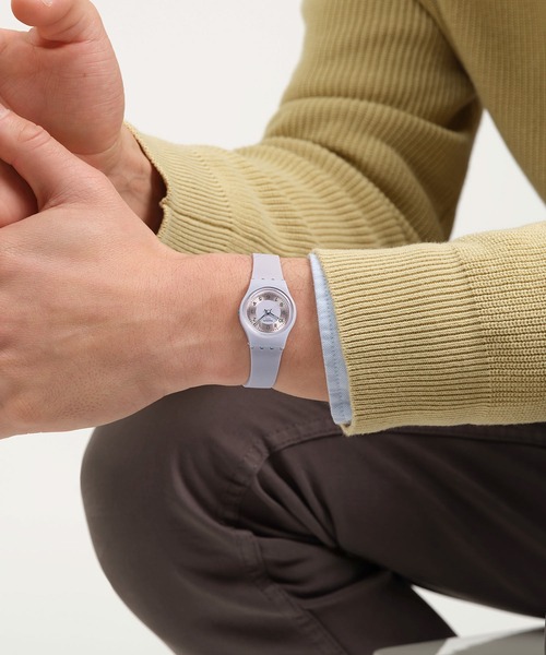 SWATCH(スウォッチ)の「SERENITY OF SAGE(アナログ腕時計・レディース・グリーン/パープル/ブラウン・FREE)」の17枚目の写真
