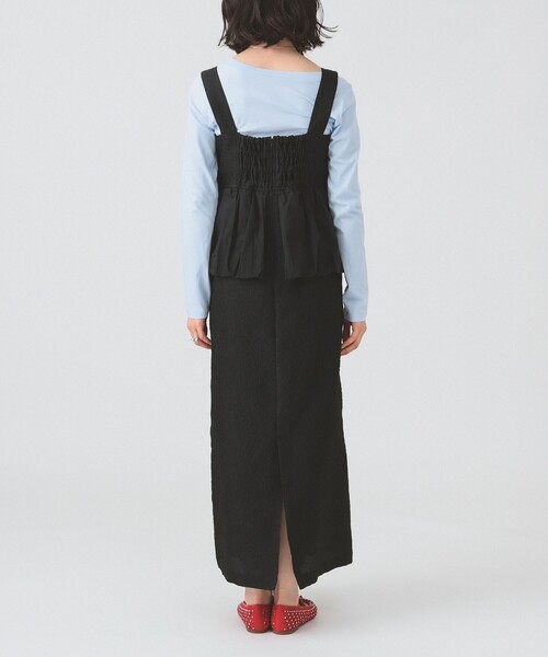 Ray BEAMS（レイビームス）の「バルーン ペプラム ワンピース（ワンピース・レディース・ホワイト系その他6/ブラック・0/1）」の6枚目の写真