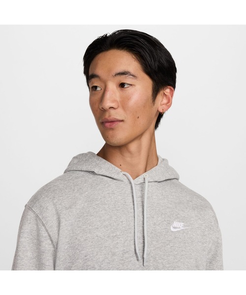 NIKE(ナイキ)の「NIKE/ナイキ クラブ FTプルオーバーL/Sフーディ(パーカー・メンズ・ブラック/グレー/ホワイト・M/L/S/XL)」の12枚目の写真