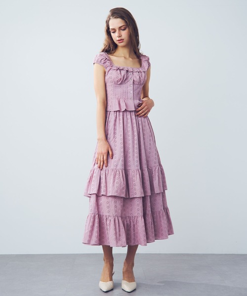 DEICY(デイシー)の「コットンレースギャザースカート(スカート・レディース・ライトブルー/オフホワイト/ピンク・FREE)」の20枚目の写真