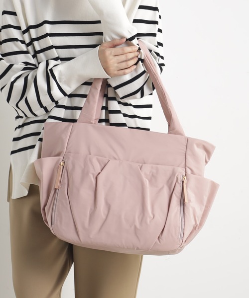 FOUND GOOD（ファウンドグッド）の「マルチポケットトート（トートバッグ・レディース・グリーン系8/ブラック/ピンク系2/ベージュ・FREE）」の4枚目の写真