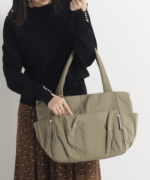 FOUND GOOD（ファウンドグッド）の「マルチポケットトート（トートバッグ・レディース・グリーン系8/ブラック/ピンク系2/ベージュ・FREE）」の7枚目の写真
