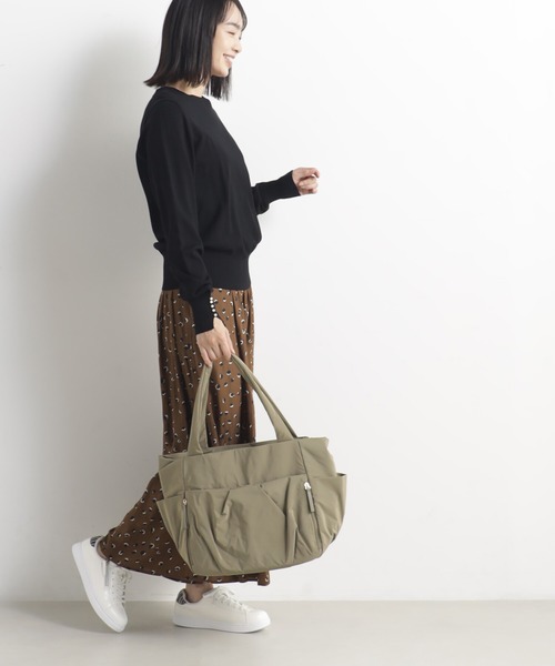 FOUND GOOD（ファウンドグッド）の「マルチポケットトート（トートバッグ・レディース・グリーン系8/ブラック/ピンク系2/ベージュ・FREE）」の8枚目の写真
