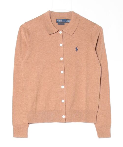 POLO RALPH LAUREN(ポロ ラルフ ローレン)の「コットンブレンド Polo カーディガン(カーディガン/ボレロ・レディース・ブラウン系5・XXS/S/L/M/XS)」の7枚目の写真