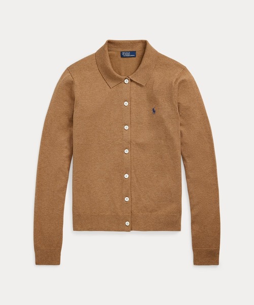 POLO RALPH LAUREN(ポロ ラルフ ローレン)の「コットンブレンド Polo カーディガン(カーディガン/ボレロ・レディース・ブラウン系5・XXS/S/L/M/XS)」の4枚目の写真