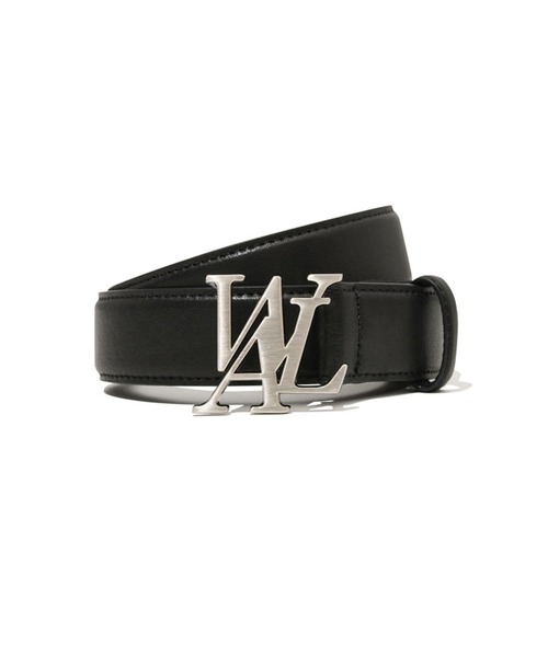 WOOALONG（ウアロン）の「【WOOALONG/ウアロン】signature Logo Leather Belt/シグネチャー ロゴ レザー ベルト（ベルト・メンズ・ブラック系その他/ブラック系その他3/ブラック系その他2・FREE）」の3枚目の写真