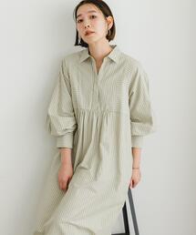 F by ROSSO | F by ROSSO カラーストライプシャツワンピース(ワンピース)