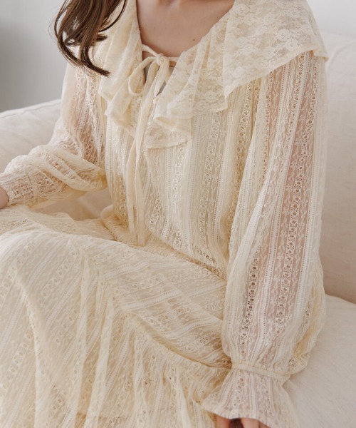 flower（フラワー）の「バタフライワンピース（ワンピース・レディース・イエロー/グレー・FREE）」の3枚目の写真