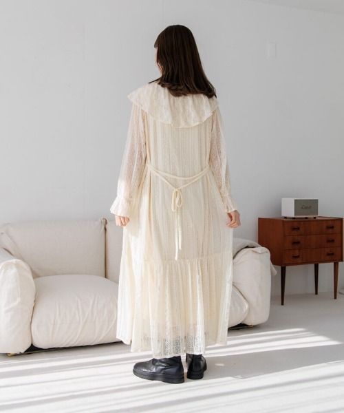 flower（フラワー）の「バタフライワンピース（ワンピース・レディース・イエロー/グレー・FREE）」の6枚目の写真