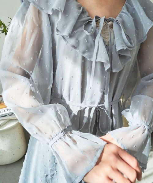 flower（フラワー）の「バタフライワンピース（ワンピース・レディース・イエロー/グレー・FREE）」の15枚目の写真