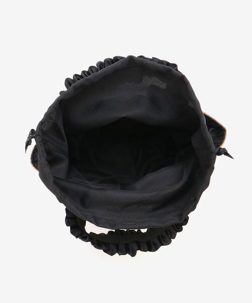 le.coeur blanc（ルクールブラン）の「FRILL HANDLE ROUND TOTE（トートバッグ・レディース・ブラック/ベージュ・FREE）」の19枚目の写真