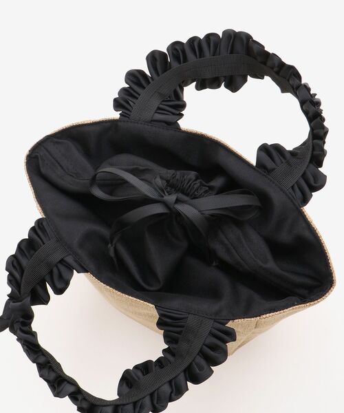 le.coeur blanc（ルクールブラン）の「FRILL HANDLE ROUND TOTE（トートバッグ・レディース・ブラック/ベージュ・FREE）」の21枚目の写真