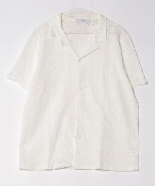 aimoha(アイモハ)の「【aimoha neo】Ethereal Knit Shirt (SS)(シャツ/ブラウス・メンズ・ホワイト/ブラック・XX-LARGE/X-LARGE/LARGE/MEDIUM)」の5枚目の写真