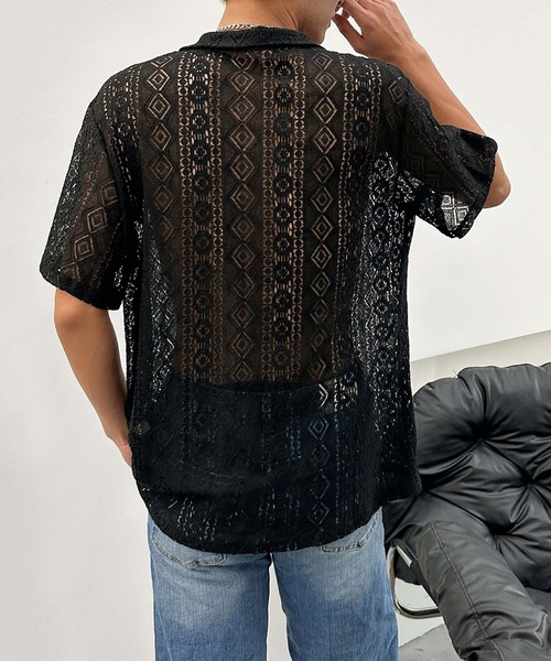 aimoha(アイモハ)の「【aimoha neo】Ethereal Knit Shirt (SS)(シャツ/ブラウス・メンズ・ホワイト/ブラック・XX-LARGE/X-LARGE/LARGE/MEDIUM)」の11枚目の写真