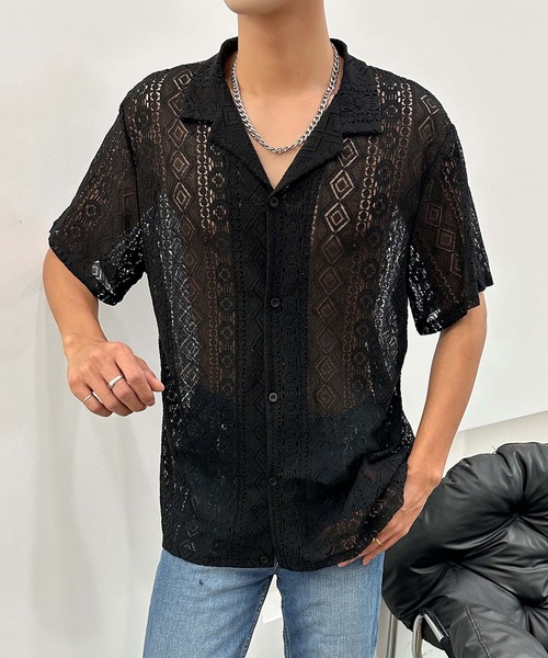 aimoha(アイモハ)の「【aimoha neo】Ethereal Knit Shirt (SS)(シャツ/ブラウス・メンズ・ホワイト/ブラック・XX-LARGE/X-LARGE/LARGE/MEDIUM)」の10枚目の写真