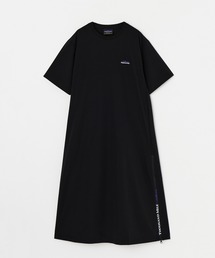 スポーティー カジュアルワンピース Tシャツワンピース 半袖 サイドスリット Tシャツワンピース レディース Tワンピ