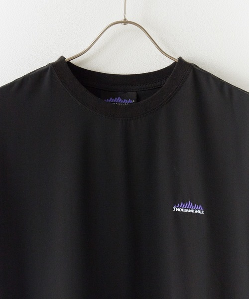 THOUSAND MILE(サウザンドマイル)の「THOUSAND MILE/サウザンドマイル SHORT SLEEVE OP Tシャツワンピース(ワンピース・レディース・チャコール/ブルー/ブラック・FREE)」の4枚目の写真