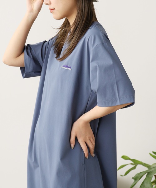 THOUSAND MILE(サウザンドマイル)の「THOUSAND MILE/サウザンドマイル SHORT SLEEVE OP Tシャツワンピース(ワンピース・レディース・チャコール/ブルー/ブラック・FREE)」の17枚目の写真
