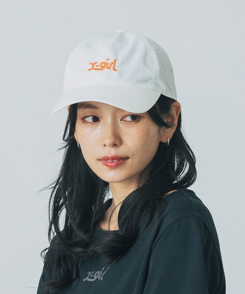 X-girl(エックスガール)の「X-girl SPORT/エックスガール スポーツ キャプ BASIC CAP 155251051002(キャップ・レディース・ブラック/グレー/ベージュ/ネイビー/ブラウン/グリーン/レッド/ホワイト・FREE)」の21枚目の写真