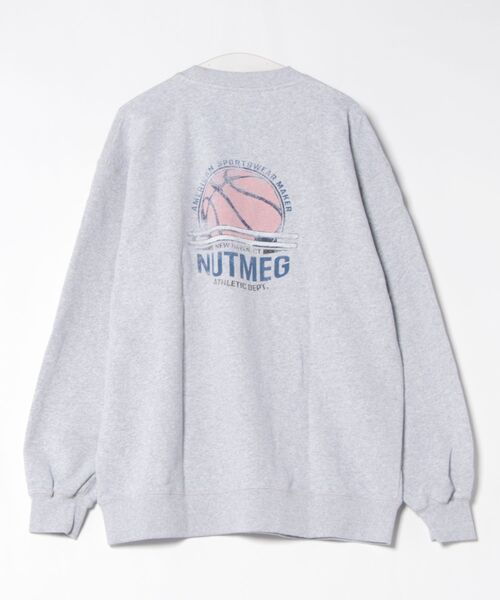 NO NEED（ノーニード）の「【NUTMEG】Basketクルートレーナー（スウェット・メンズ・チャコール/ネイビー/ブラック/グレー・M/L/LL）」の5枚目の写真