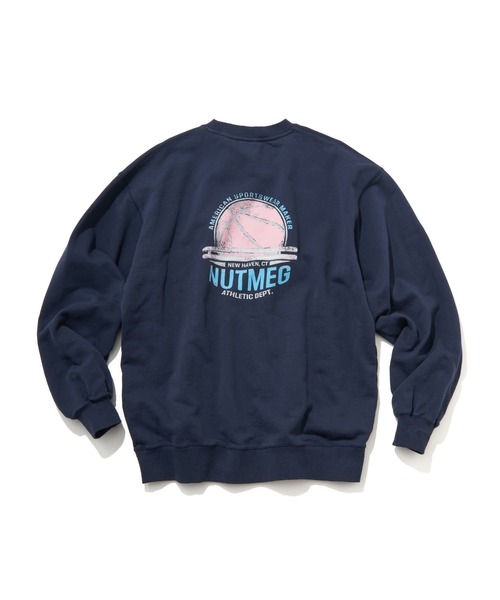 NO NEED（ノーニード）の「【NUTMEG】Basketクルートレーナー（スウェット・メンズ・チャコール/ネイビー/ブラック/グレー・M/L/LL）」の4枚目の写真