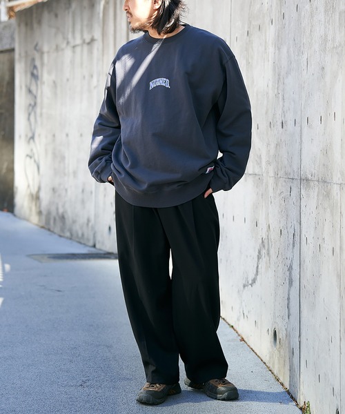 NO NEED（ノーニード）の「【NUTMEG】Basketクルートレーナー（スウェット・メンズ・チャコール/ネイビー/ブラック/グレー・M/L/LL）」の11枚目の写真