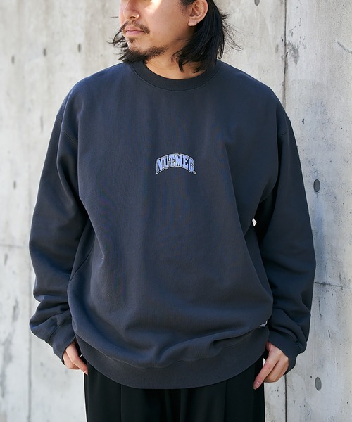 NO NEED（ノーニード）の「【NUTMEG】Basketクルートレーナー（スウェット・メンズ・チャコール/ネイビー/ブラック/グレー・M/L/LL）」の7枚目の写真