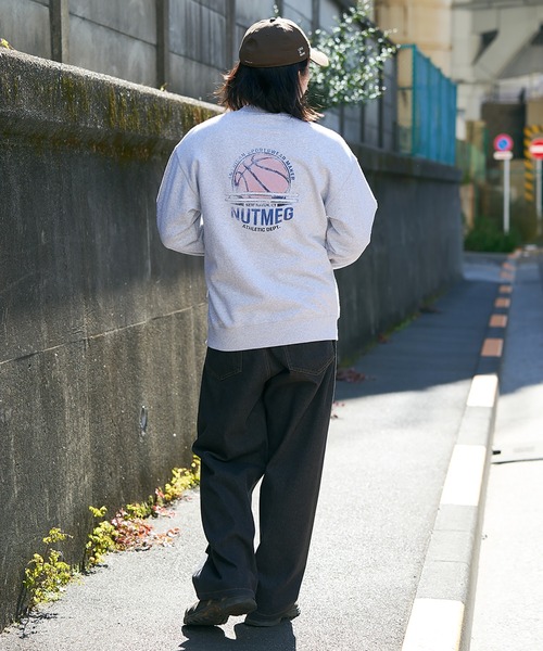 NO NEED（ノーニード）の「【NUTMEG】Basketクルートレーナー（スウェット・メンズ・チャコール/ネイビー/ブラック/グレー・M/L/LL）」の17枚目の写真