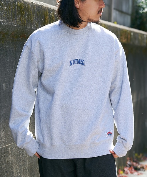 NO NEED（ノーニード）の「【NUTMEG】Basketクルートレーナー（スウェット・メンズ・チャコール/ネイビー/ブラック/グレー・M/L/LL）」の12枚目の写真