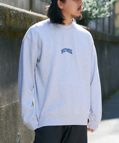 NO NEED（ノーニード）の「【NUTMEG】Basketクルートレーナー（スウェット・メンズ・チャコール/ネイビー/ブラック/グレー・M/L/LL）」の14枚目の写真