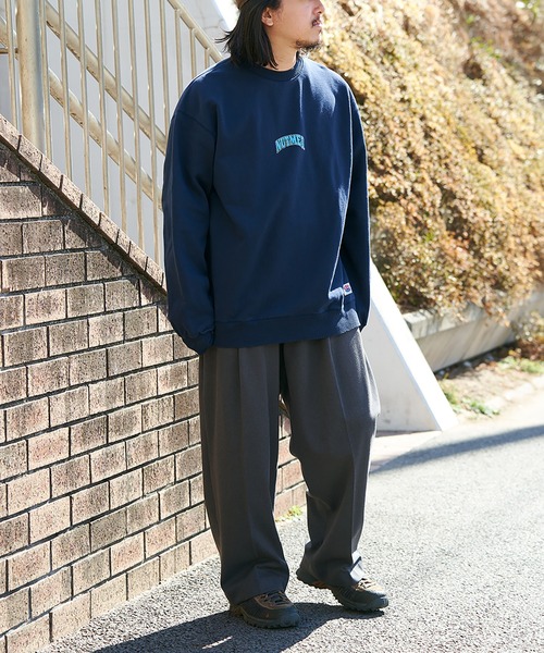 NO NEED（ノーニード）の「【NUTMEG】Basketクルートレーナー（スウェット・メンズ・チャコール/ネイビー/ブラック/グレー・M/L/LL）」の22枚目の写真