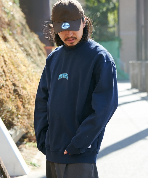 NO NEED（ノーニード）の「【NUTMEG】Basketクルートレーナー（スウェット・メンズ・チャコール/ネイビー/ブラック/グレー・M/L/LL）」の21枚目の写真