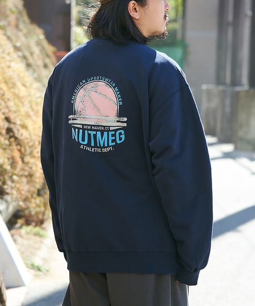 NO NEED（ノーニード）の「【NUTMEG】Basketクルートレーナー（スウェット・メンズ・チャコール/ネイビー/ブラック/グレー・M/L/LL）」の18枚目の写真