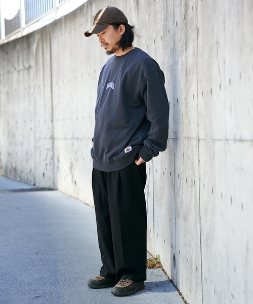 NO NEED（ノーニード）の「【NUTMEG】Basketクルートレーナー（スウェット・メンズ・チャコール/ネイビー/ブラック/グレー・M/L/LL）」の9枚目の写真