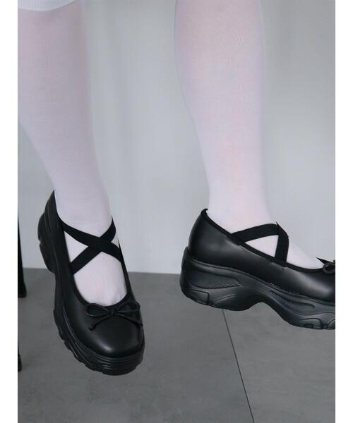 ehka sopo（エヘカソポ）の「バレエスニーカー（スニーカー・レディース・ブラック/キナリ・S/M/L）」の7枚目の写真