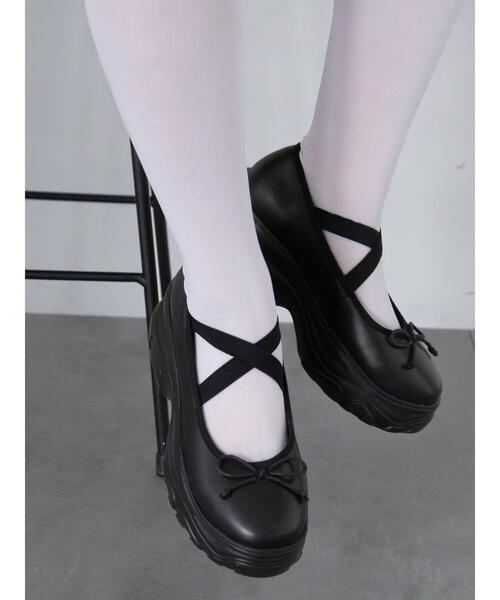 ehka sopo（エヘカソポ）の「バレエスニーカー（スニーカー・レディース・ブラック/キナリ・S/M/L）」の8枚目の写真