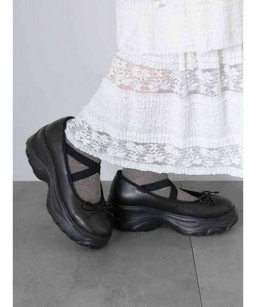 ehka sopo（エヘカソポ）の「バレエスニーカー（スニーカー・レディース・ブラック/キナリ・S/M/L）」の10枚目の写真