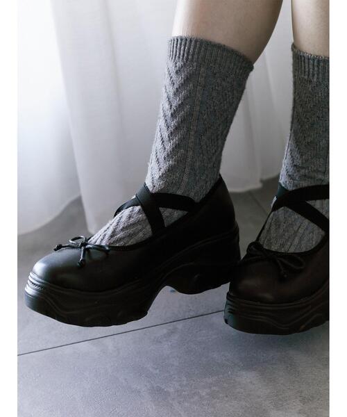 ehka sopo（エヘカソポ）の「バレエスニーカー（スニーカー・レディース・ブラック/キナリ・S/M/L）」の13枚目の写真