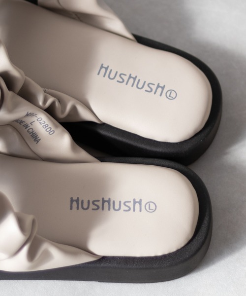HusHusH（ハッシュアッシュ）の「HusHusH クシュクシュサンダル（サンダル・レディース・アイボリー/ブラック・S/M/L）」の15枚目の写真