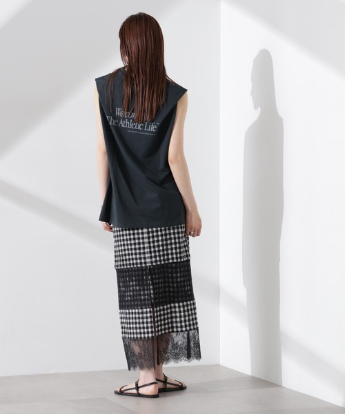 Russell Athletic(ラッセルアスレティック)の「RUSSELL ATHLETIC/別注 Jersey Sleeveless Graphic T(Tシャツ/カットソー・レディース・ミント/スミクロ/ホワイト・FREE)」の22枚目の写真