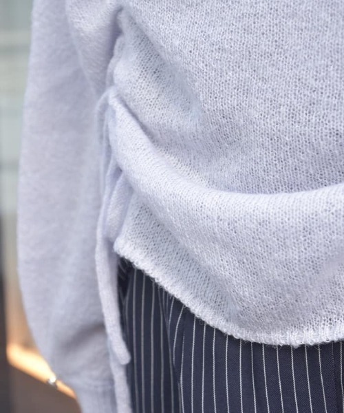 axes femme（アクシーズファム）の「ドロストシアーニット（ニット/セーター・レディース・ホワイト/グレー/ラベンダー・FREE）」の8枚目の写真