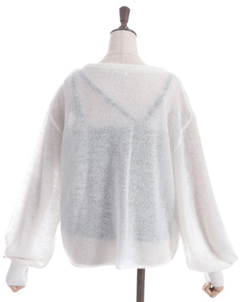 axes femme（アクシーズファム）の「ドロストシアーニット（ニット/セーター・レディース・ホワイト/グレー/ラベンダー・FREE）」の15枚目の写真