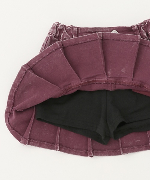 X-girl Stages（エックスガールステージス）の「ハートポケットデニムプリーツスカート（デニムスカート・キッズ・ブルー/ピンク・140cm/90cm/100cm/130cm/110cm/120cm）」の13枚目の写真